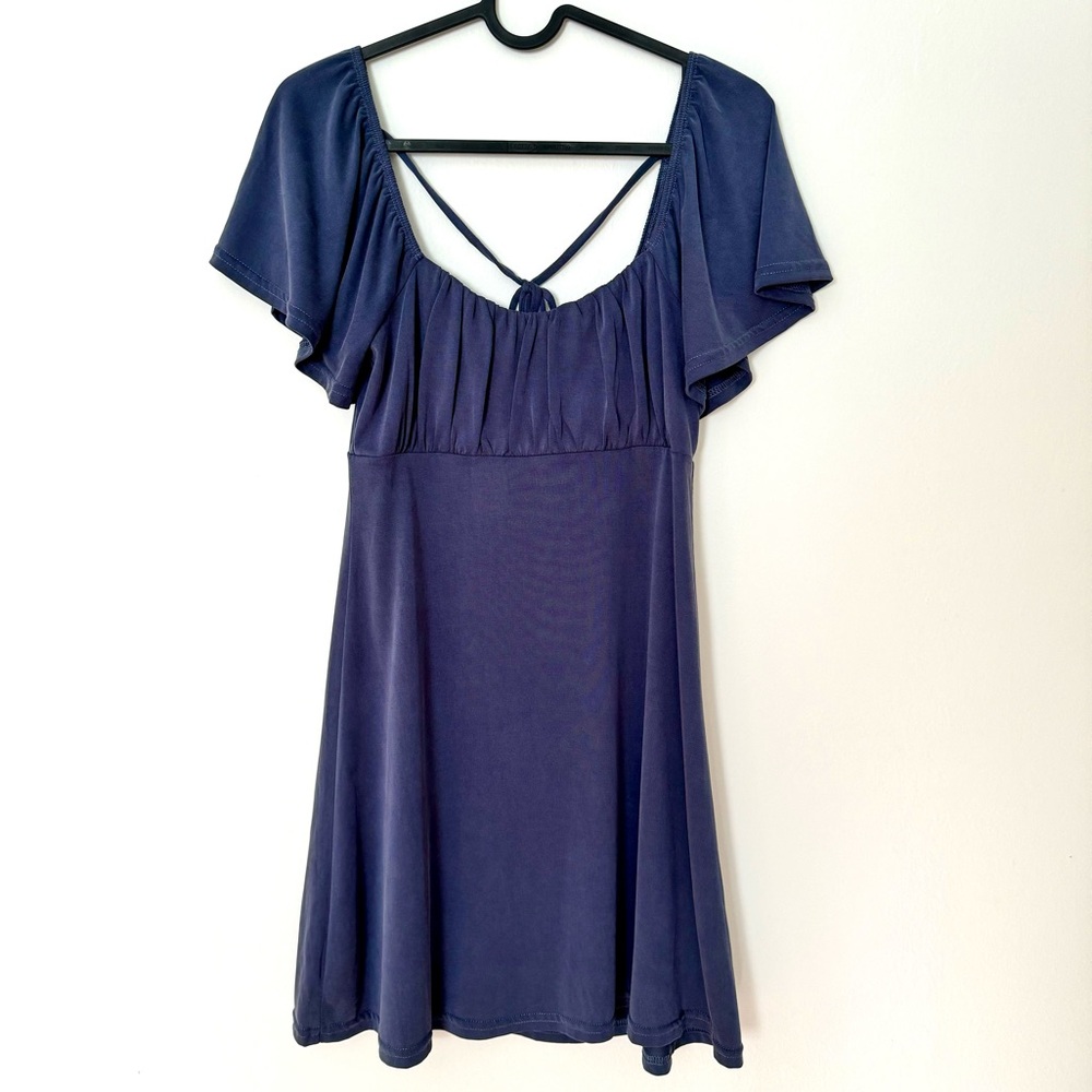 Francesca’s Valencia Ruched Mini Dress